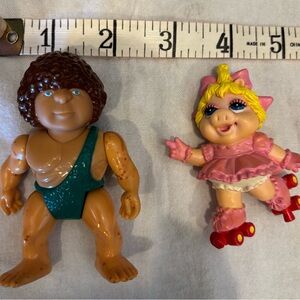 Vintage Kids Toy Set - Miss Piggy and Definitely Dinosaur Caveman